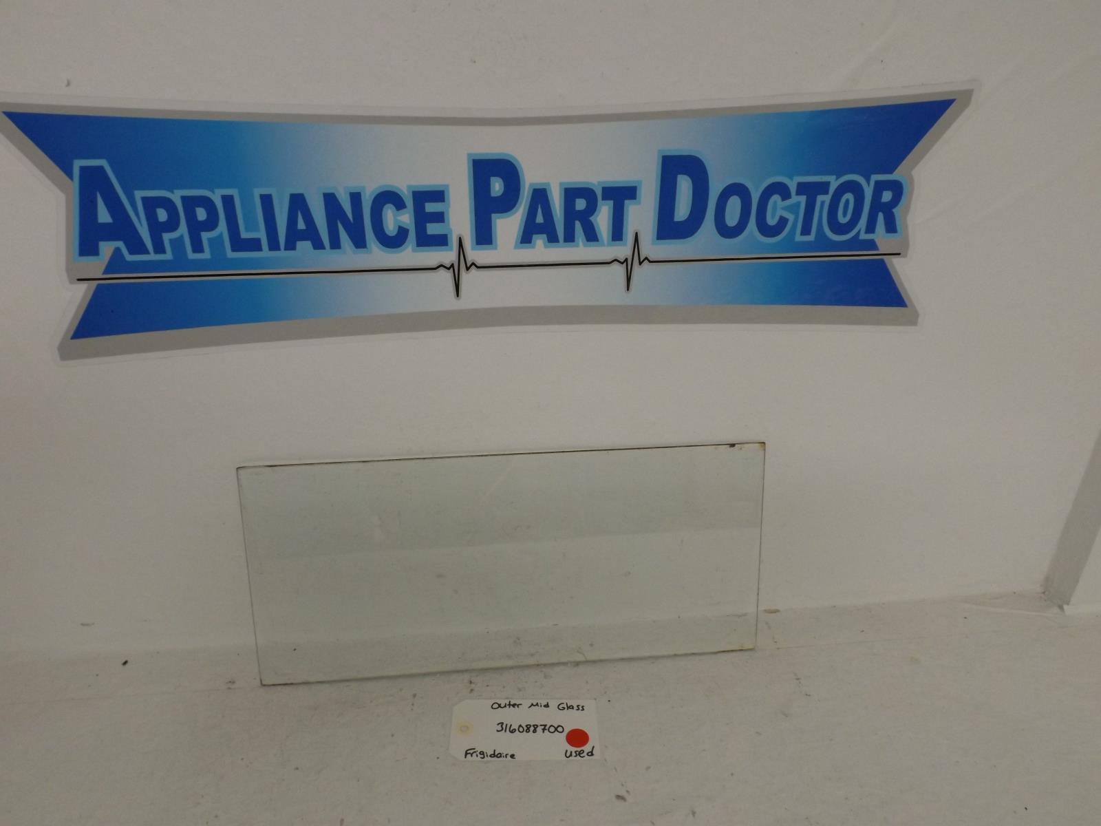 Frigidaire Stove 316088700 Outer Mid Glass Used Frigidaire Stove 316088700 Outer Mid Glass Used